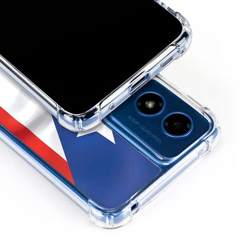Puerto Rico Flag Moto G Play 4G (2024) Clear Case